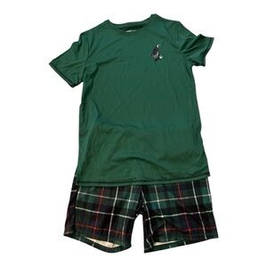 NWT Cat & Jack Boys 2 Pcs Green Pajama Set- XXL